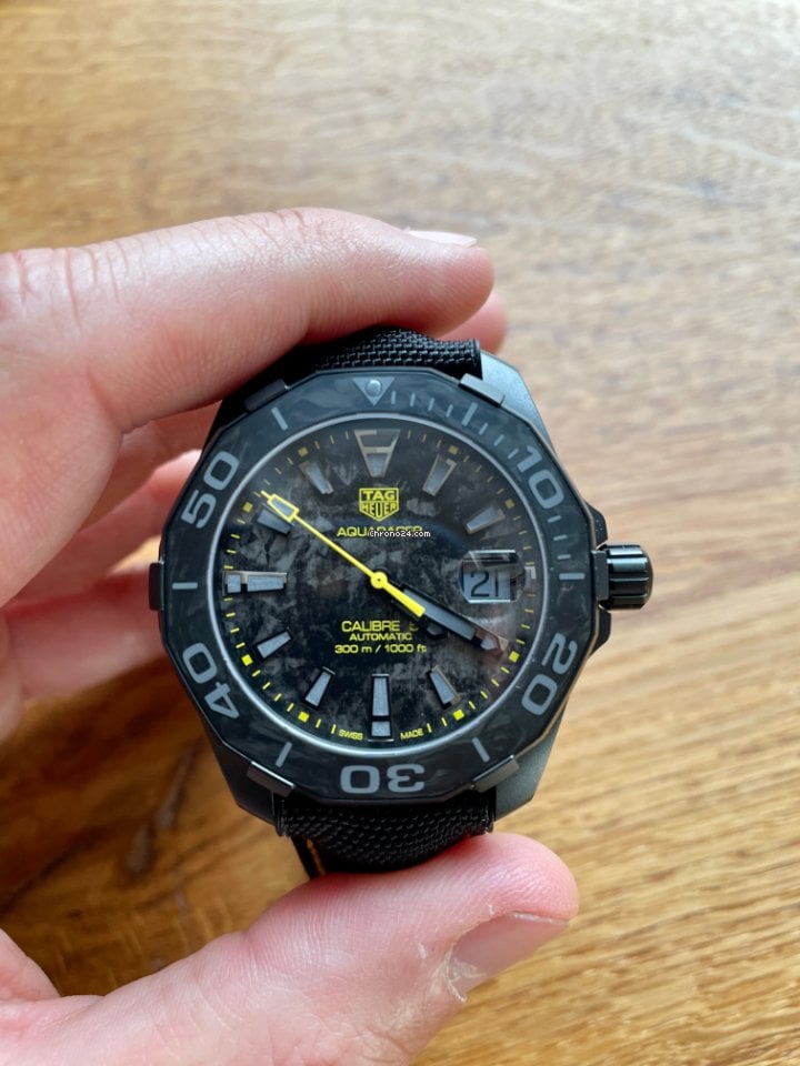 Shop Authentic Tag Heuer Aquaracer Carbon Dial Watch for Men - WBD218B.FC6446 - Luxxuri