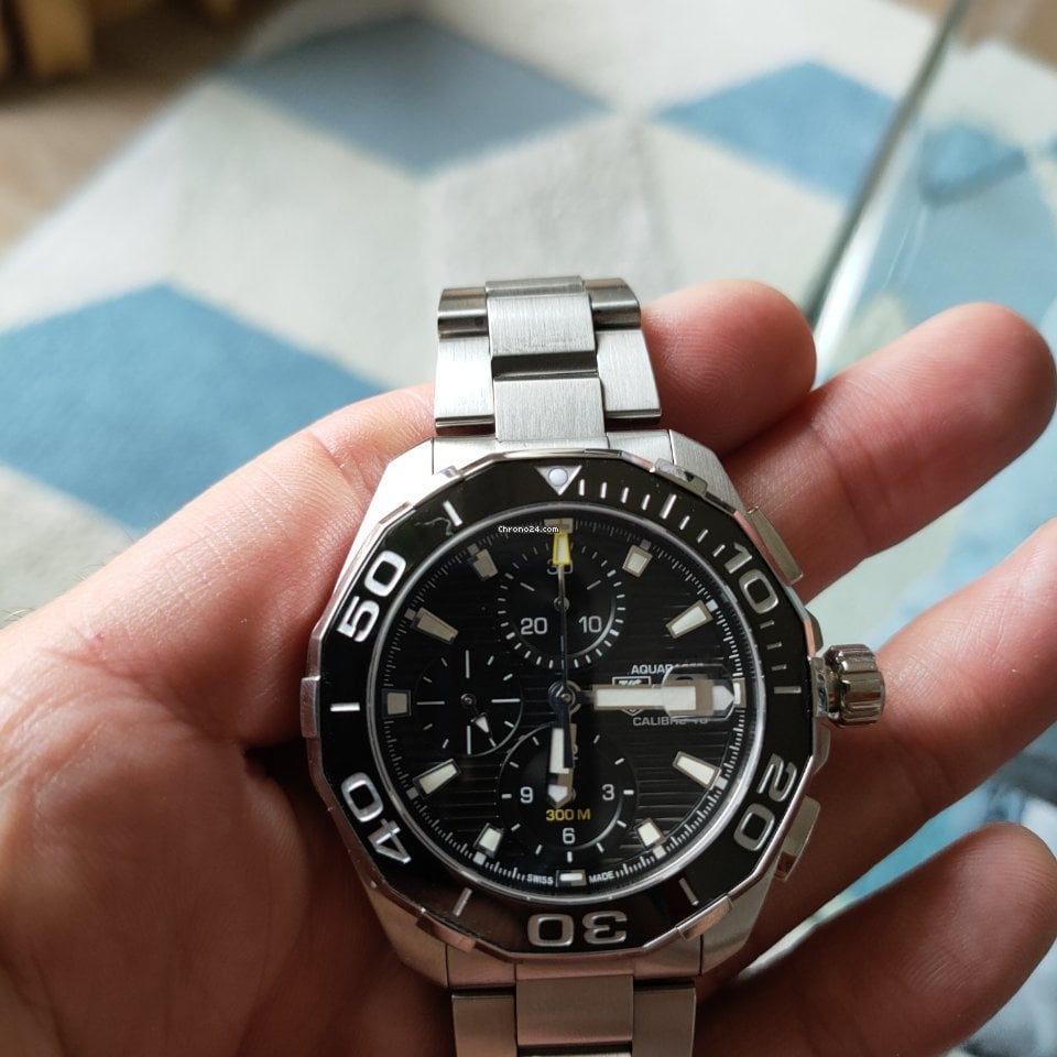 Shop Authentic Tag Heuer Aquaracer Black Dial Watch for Men - CAY211A.BA0927 - Luxxuri