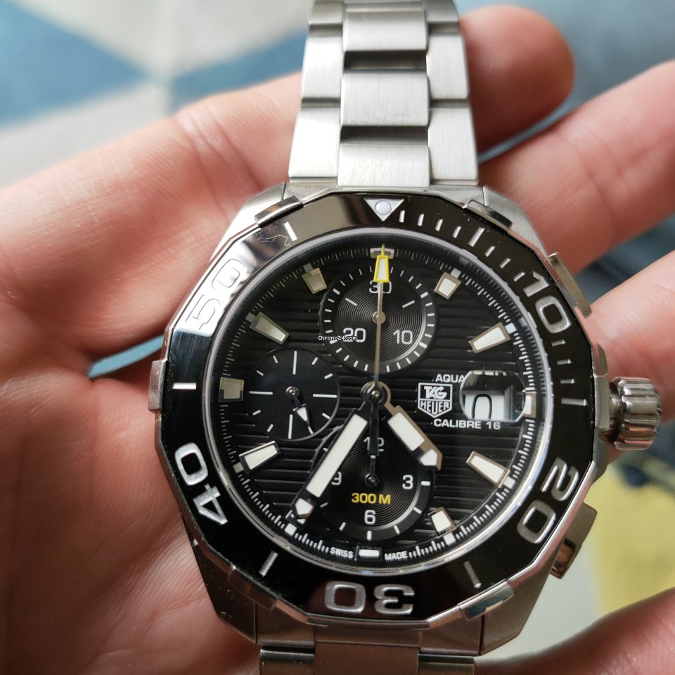 Shop Authentic Tag Heuer Aquaracer Black Dial Watch for Men - CAY211A.BA0927 - Luxxuri