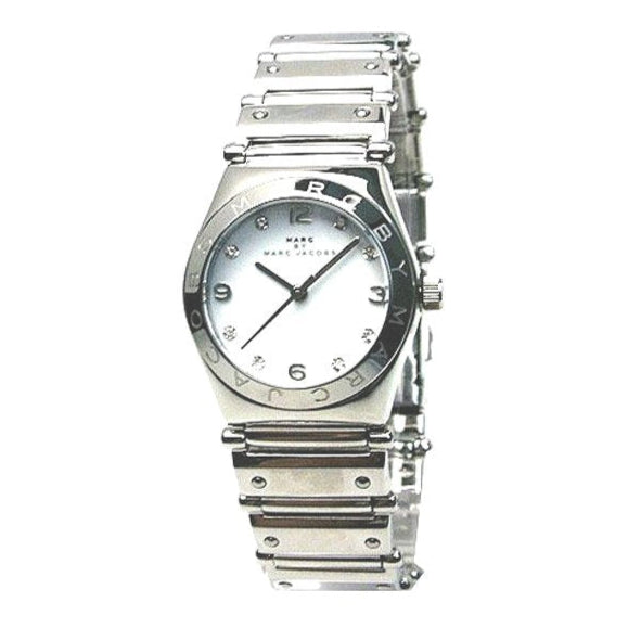 Shop Authentic Marc Jacobs White Dial Silver Steel Strap Watch for Women - MBM3052 - Luxxuri