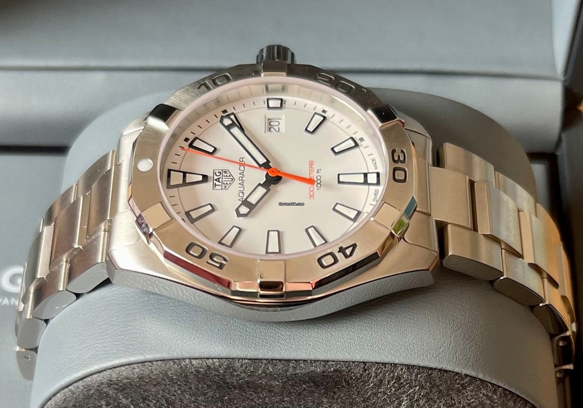 Shop Authentic Tag Heuer Aquaracer White Dial Watch for Men - WBD1111.BA0928 - Luxxuri