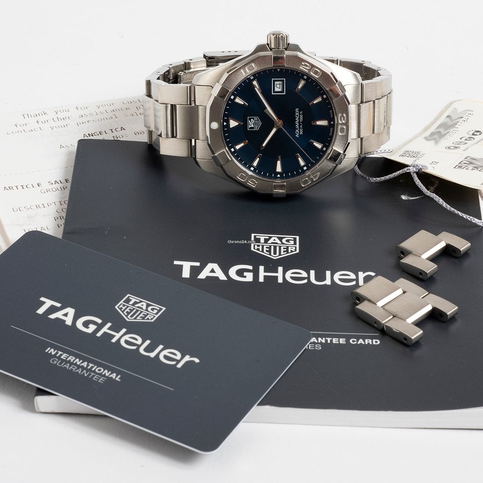 Shop Authentic Tag Heuer Aquaracer Blue Dial Watch for Men - WAY1112.BA0928 - Luxxuri