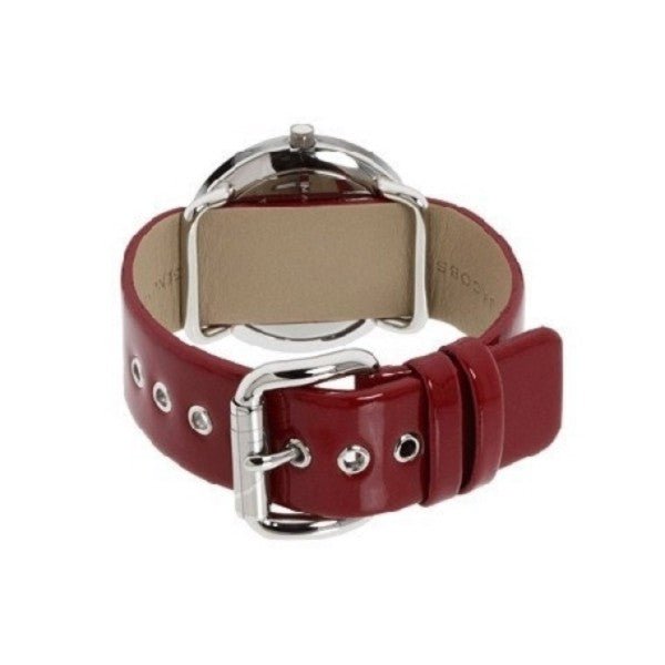 Shop Authentic Marc Jacobs Amy Red Dial Burgundy Leather Strap Watch for Women - MBM1162 - Luxxuri