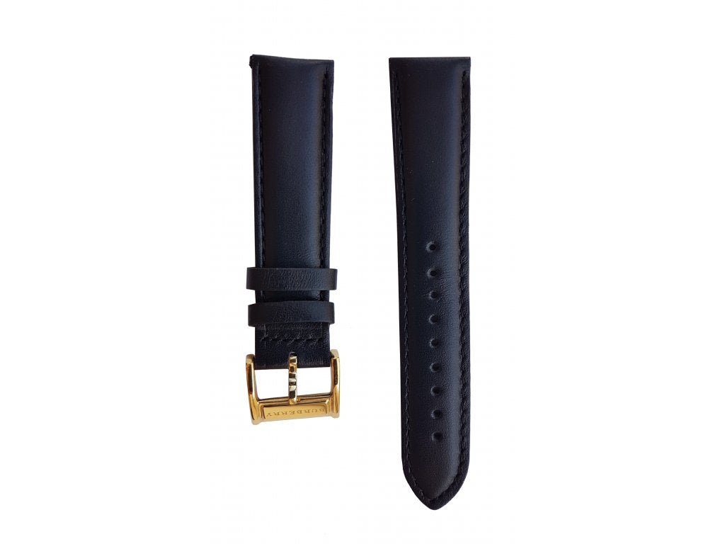 Shop Authentic Burberry The City Gold Dial Black Leather Strap Watch for Men - BU2353 - Luxxuri