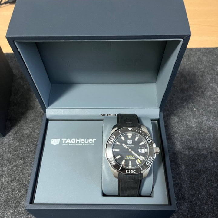 Shop Authentic Tag Heuer Aquaracer Black Dial Watch for Men - WAY201A.FT6142 - Luxxuri