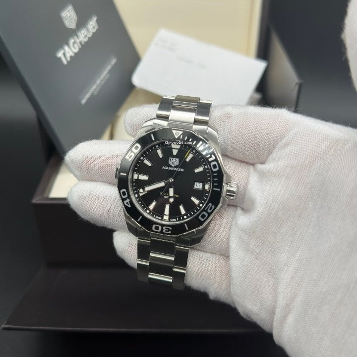 Shop Authentic Tag Heuer Aquaracer Black Dial Watch for Men - WAY111A.BA0928 - Luxxuri
