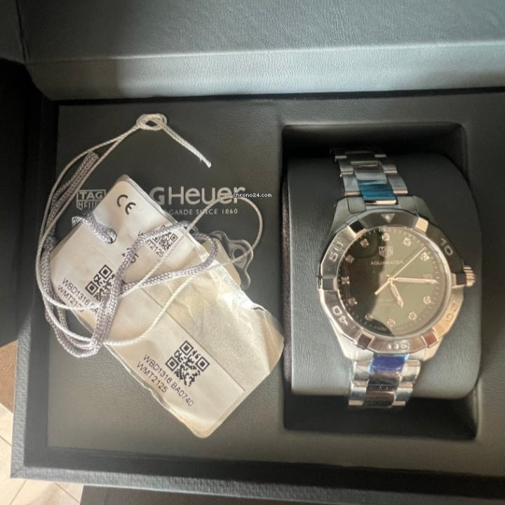 Shop Authentic Tag Heuer Aquaracer Diamonds Emerald Green Dial Watch for Women - WBD1316.BA0740 - Luxxuri