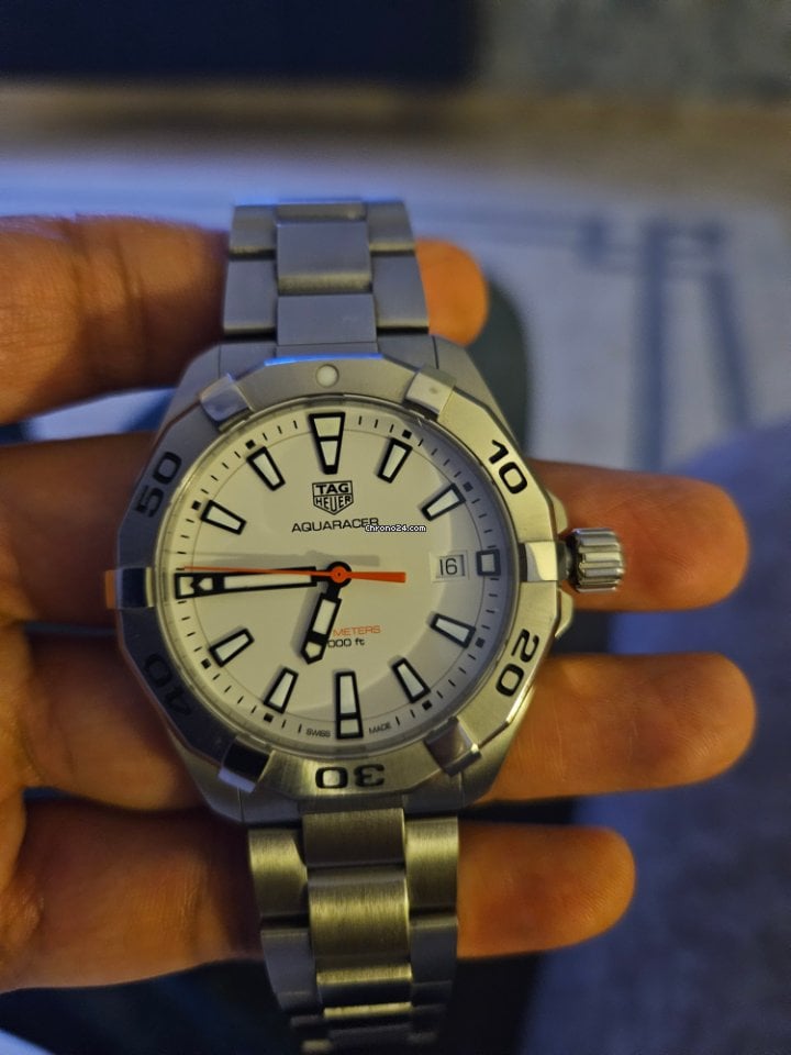 Shop Authentic Tag Heuer Aquaracer White Dial Watch for Men - WBD1111.BA0928 - Luxxuri