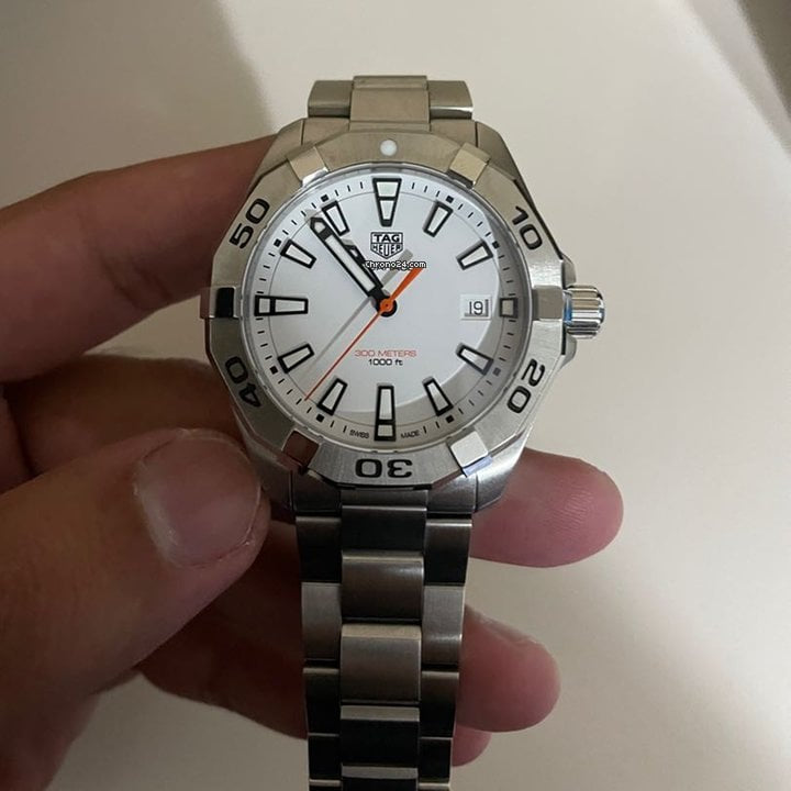 Shop Authentic Tag Heuer Aquaracer White Dial Watch for Men - WBD1111.BA0928 - Luxxuri