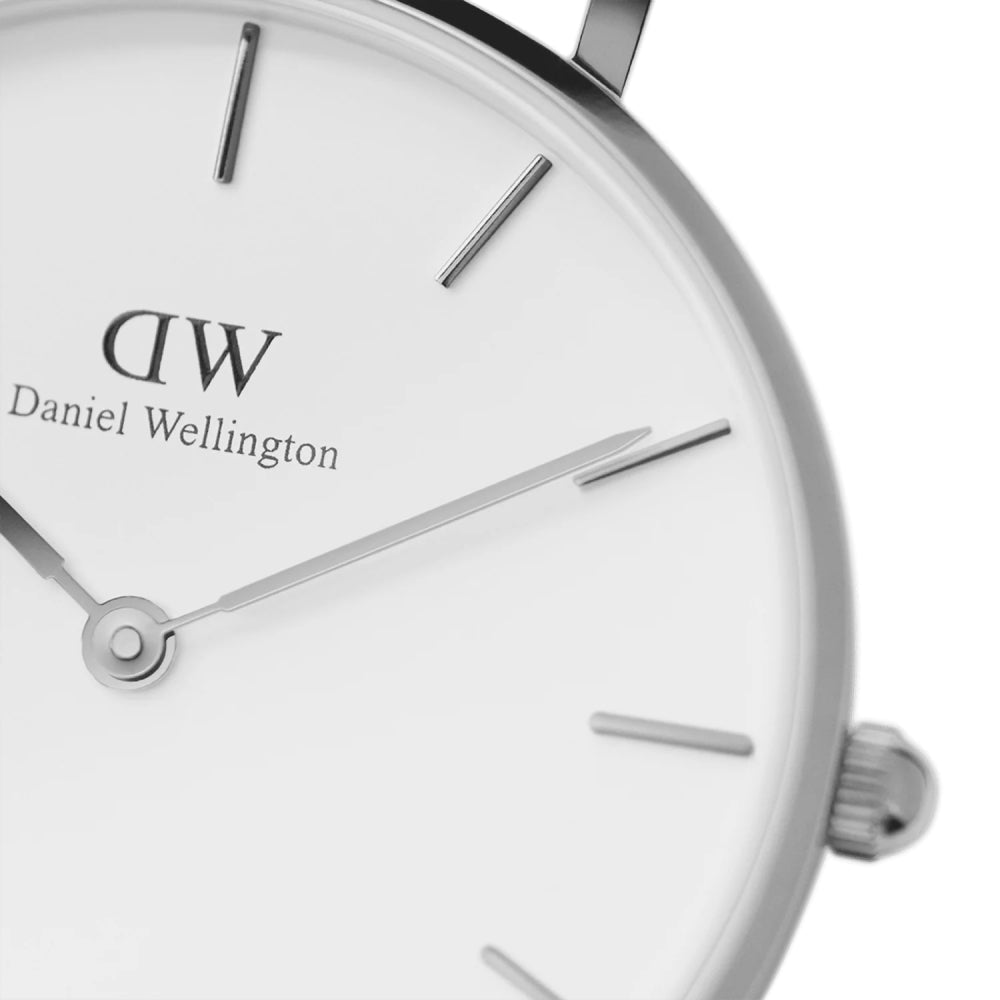Shop Authentic Daniel Wellington Classic Bristol White Dial Brown Leather Strap Watch For Women - DW00100056 - Luxxuri
