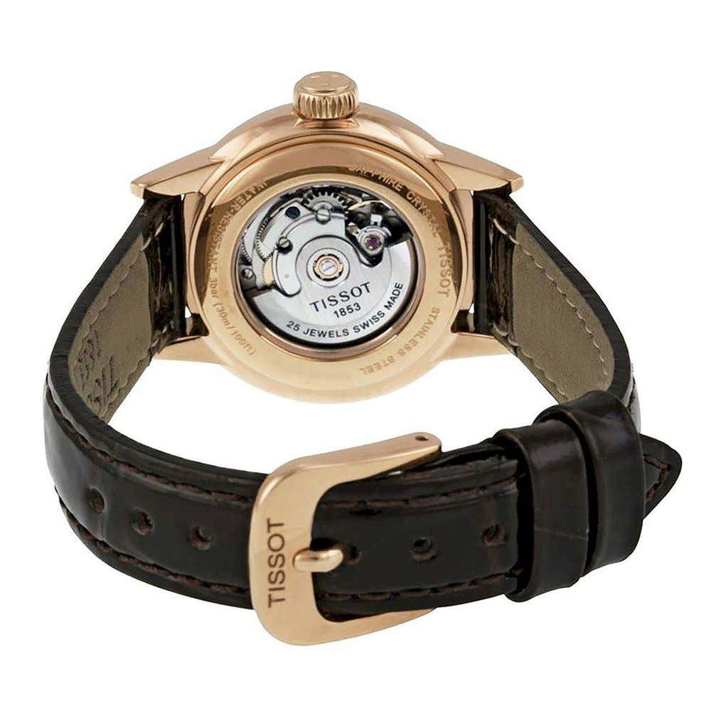 Shop Authentic Tissot T Classic Carson White Dial Brown Leather Strap Watch For Women - T085.207.36.013.00 - Luxxuri