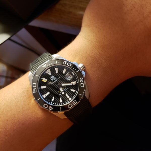 Shop Authentic Tag Heuer Aquaracer Black Dial Watch for Men - WAY211A.FT6151 - Luxxuri