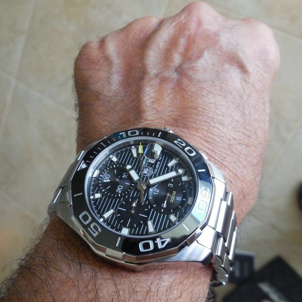 Shop Authentic Tag Heuer Aquaracer Black Dial Watch for Men - CAY211A.BA0927 - Luxxuri