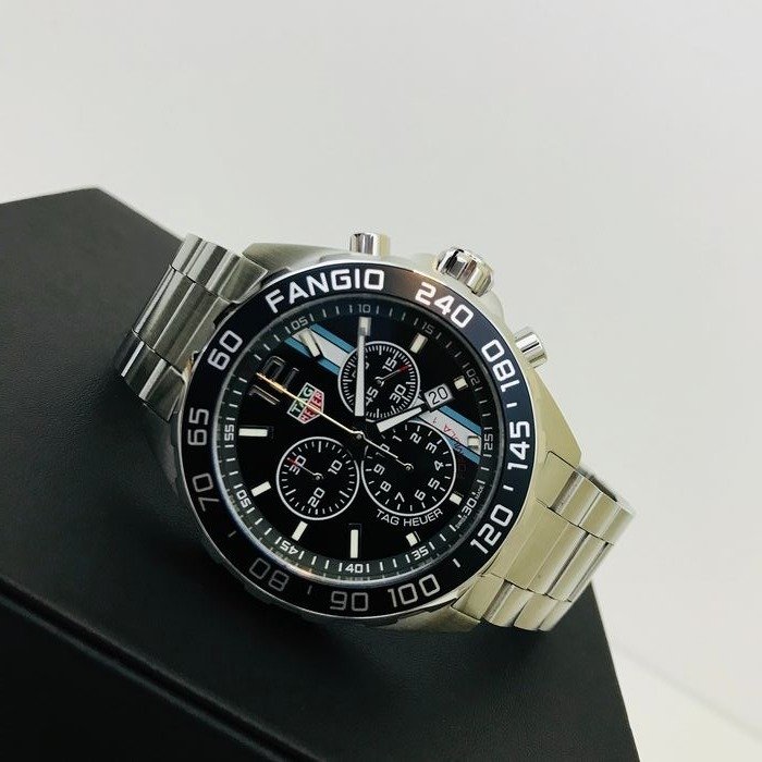 Shop Authentic Tag Heuer Formula 1 Chronograph Black Dial Silver Steel Strap Watch for Men - CAZ101H.BA0842 - Luxxuri