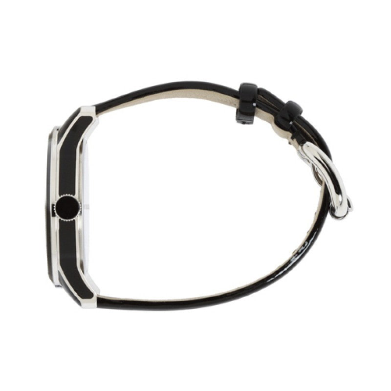 Shop Authentic Marc Jacobs Lidia Stripe Glitz Black Dial Black Leather Strap Watch for Women - MBM1166 - Luxxuri