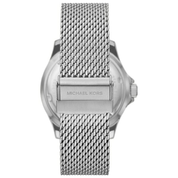 Shop Authentic Michael Kors Everest Quartz Blue Dial Silver Mesh Bracelet Watch For Men - MK9082 - Luxxuri