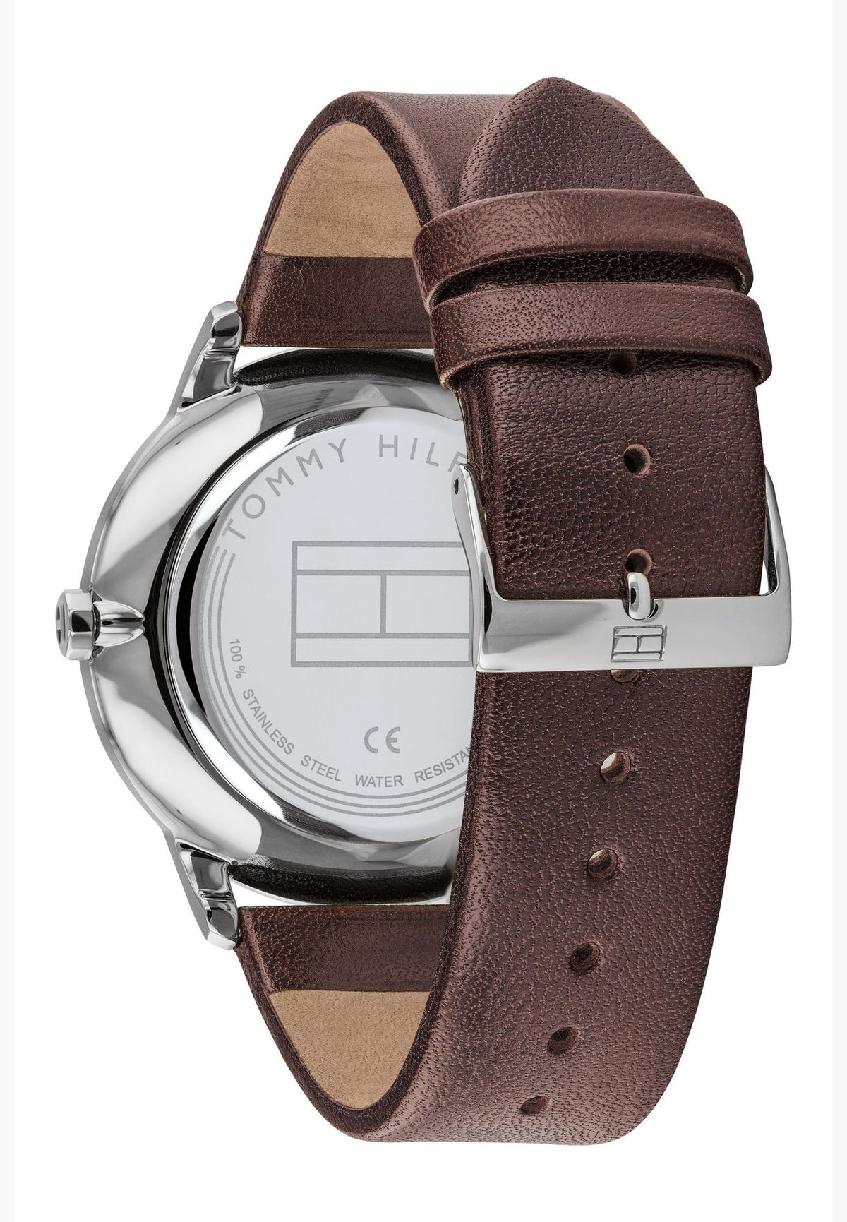 Shop Authentic Tommy Hilfiger Deacon White Dial Brown Leather Strap Watch for Men - 1791550 - Luxxuri
