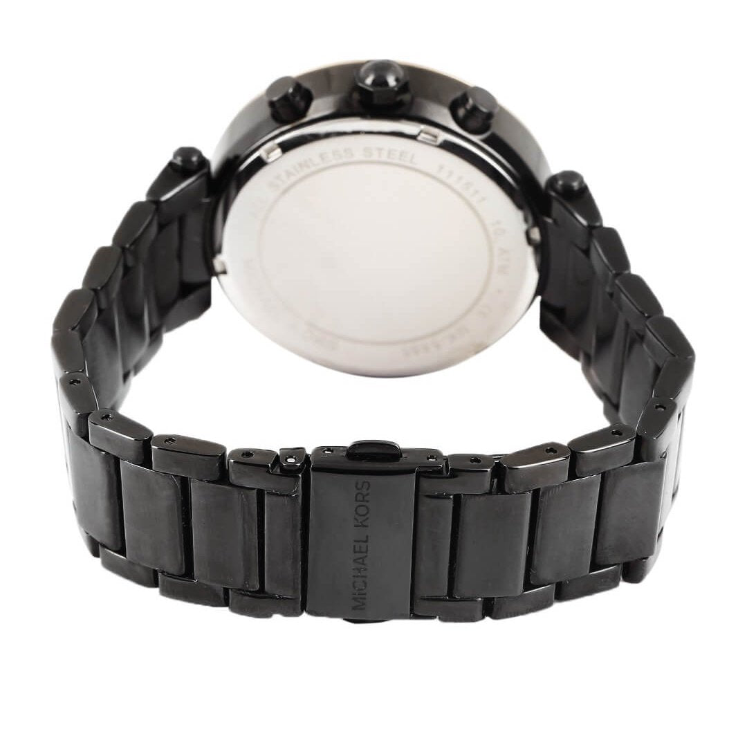 Shop Authentic Michael Kors Parker Diamonds Black Dial Black Steel Strap Watch for Women - MK5885 - Luxxuri