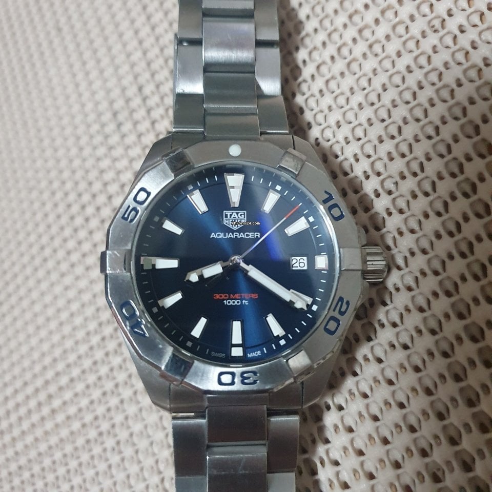 Shop Authentic Tag Heuer Aquaracer Blue Dial Watch for Men - WBD1112.BA0928 - Luxxuri