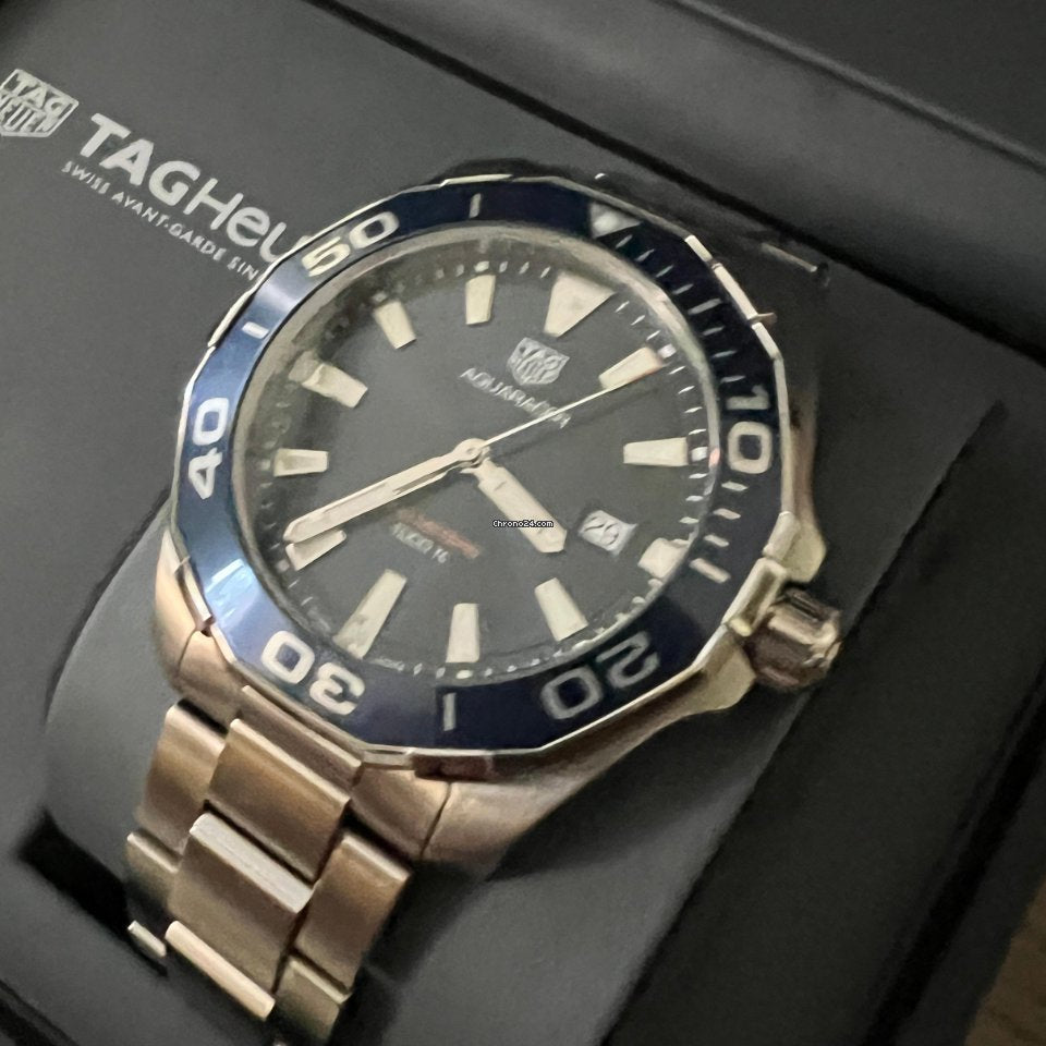 Shop Authentic Tag Heuer Aquaracer Blue Dial Watch for Men - WAY101C.BA0746 - Luxxuri