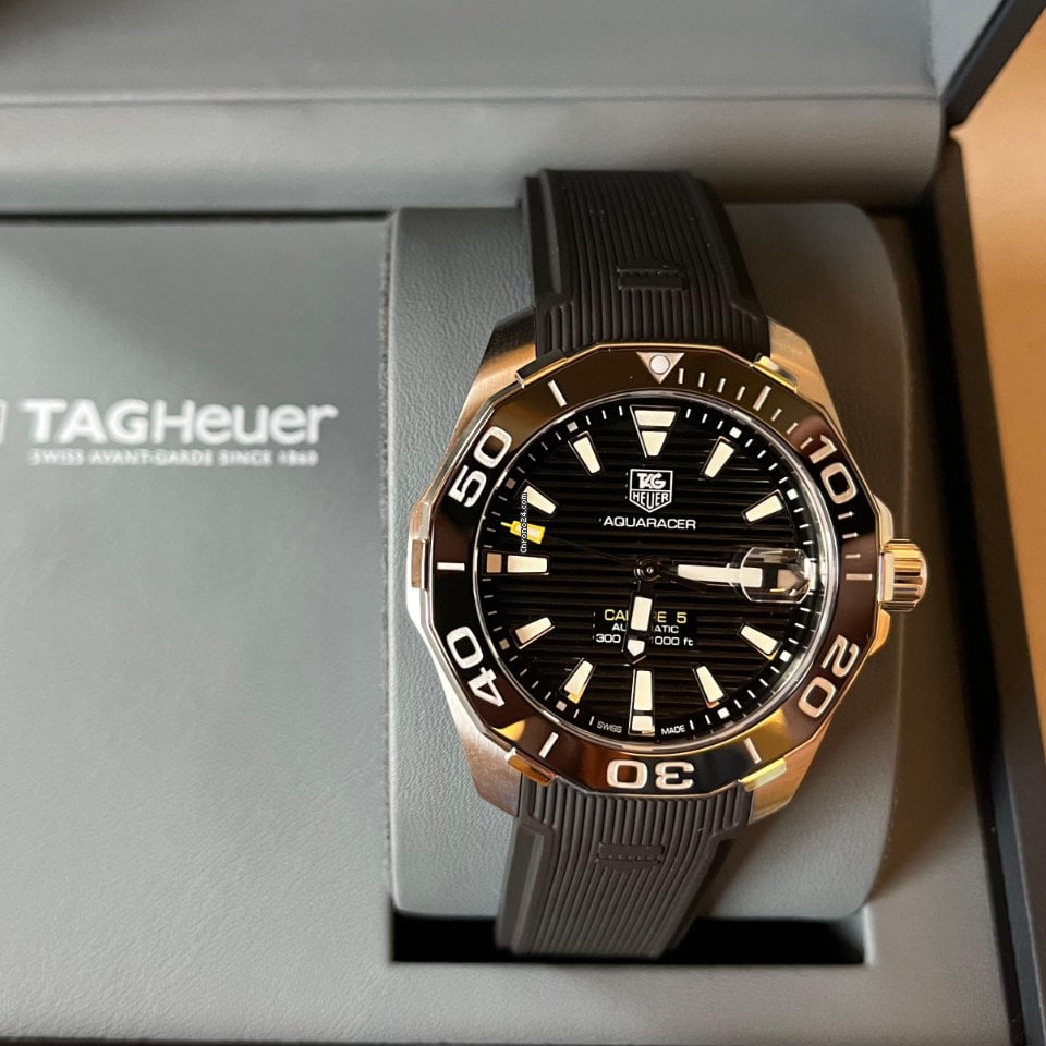 Shop Authentic Tag Heuer Aquaracer Black Dial Watch for Men - WAY111A.FT6151 - Luxxuri