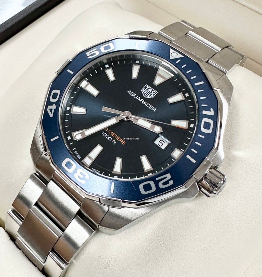 Shop Authentic Tag Heuer Aquaracer Blue Dial Watch for Men - WAY101C.BA0746 - Luxxuri