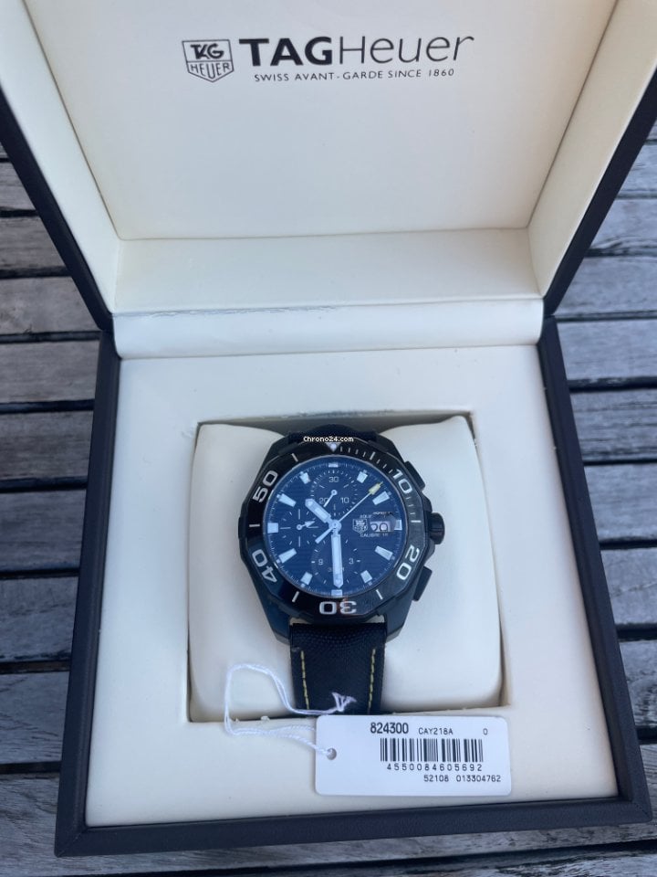 Shop Authentic Tag Heuer Aquaracer PVD Black Dial Watch for Men - CAY218A.FC6361 - Luxxuri