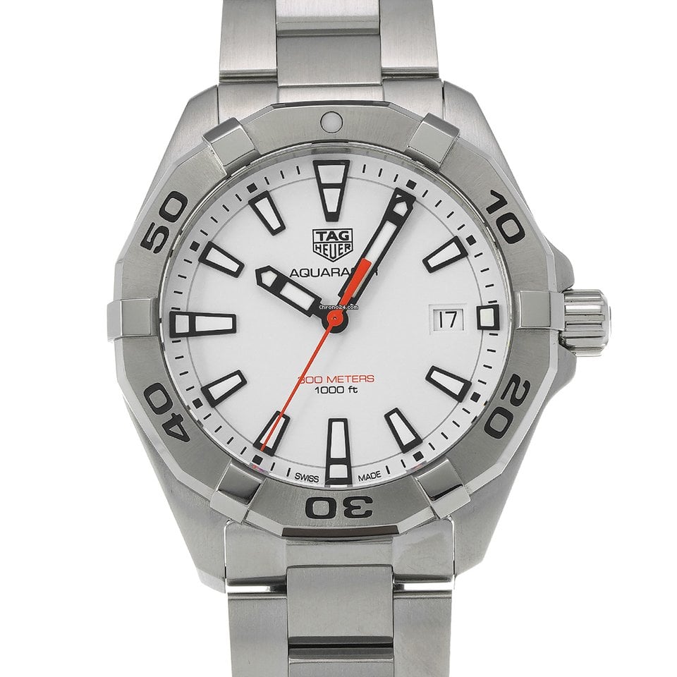 Shop Authentic Tag Heuer Aquaracer White Dial Watch for Men - WBD1111.BA0928 - Luxxuri