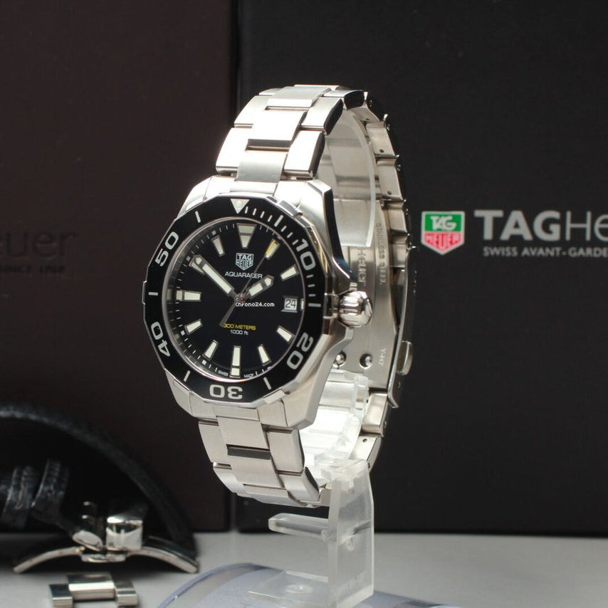 Shop Authentic Tag Heuer Aquaracer Black Dial Watch for Men - WAY111A.BA0928 - Luxxuri