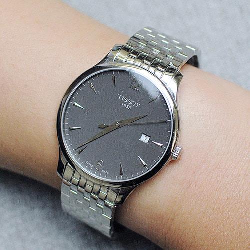 Shop Authentic Tissot T Classic Tradition Grey Dial Silver Steel Strap Watch For Men - T063.610.11.067.00 - Luxxuri