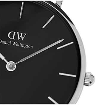 Shop Authentic Daniel Wellington Petite Ashfield Black Dial Black Mesh Strap Watch For Women - DW00100202 - Luxxuri