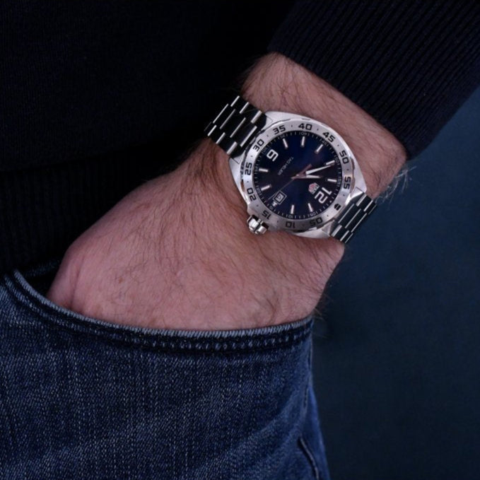 Shop Authentic Tag Heuer Formula 1 Blue Dial Silver Steel Strap Watch for Men - WAZ1118.BA0875 - Luxxuri