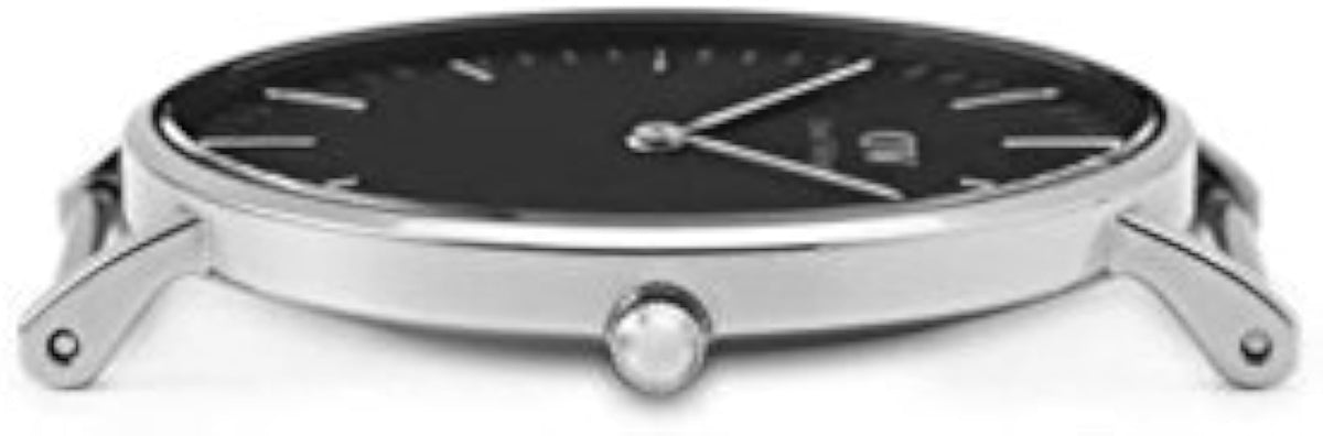 Shop Authentic Daniel Wellington Classic Sheffield Black Dial Black Leather Strap Watch For Women - DW00100145 - Luxxuri