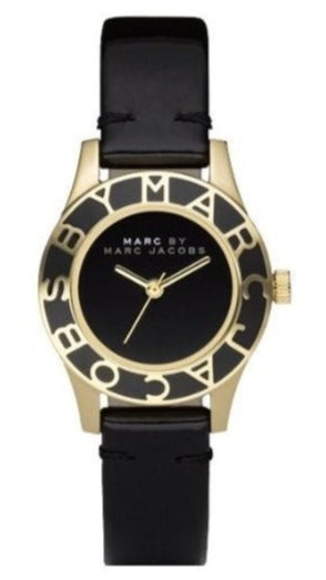 Shop Authentic Marc Jacobs Blade Black Dial Black Leather Strap Watch for Women - MBM1159 - Luxxuri