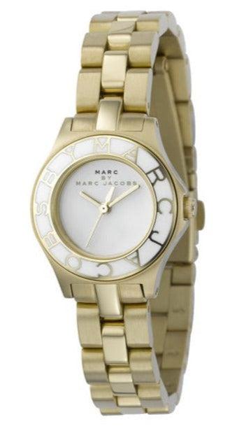 Shop Authentic Marc Jacobs Amy White Dial Gold Steel Strap Watch for Women - MBM3051 - Luxxuri