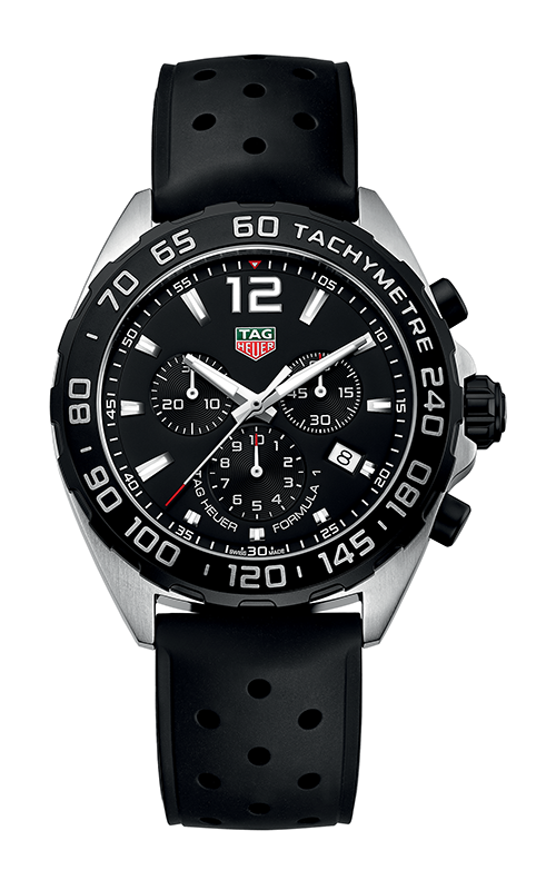 Shop Authentic Tag Heuer Formula 1 Black Dial Black Leather Strap Watch for Men - CAZ1010.FT8024 - Luxxuri