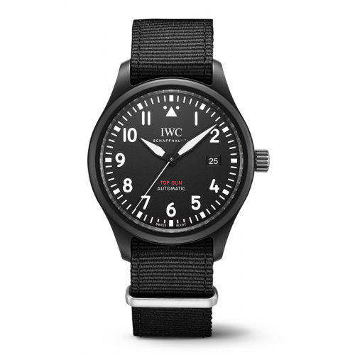 Shop Authentic IWC Pilot Watch Chronograph Top Gun Edition Black Dial Black Nylon Strap Watch for Men - IW326901 - Luxxuri