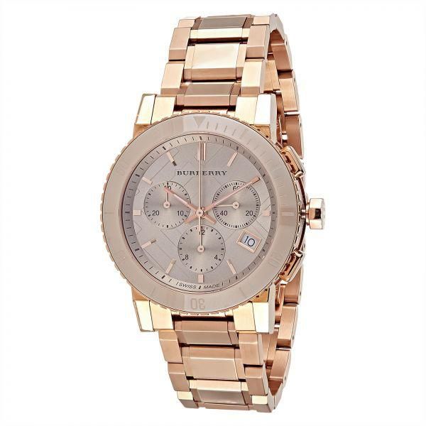 Shop Authentic Burberry The City Rose Gold Dial Rose Gold Steel Strap Watch for Women - BU9703 - Luxxuri