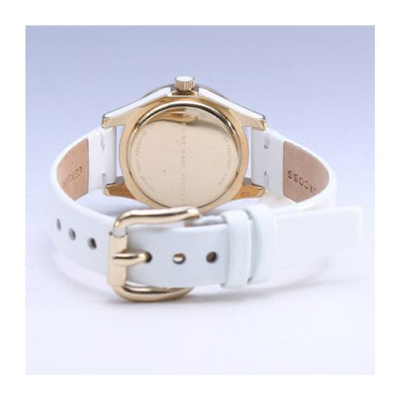 Shop Authentic Marc Jacobs Blade White Dial White Leather Strap Watch for Women - MBM1098 - Luxxuri