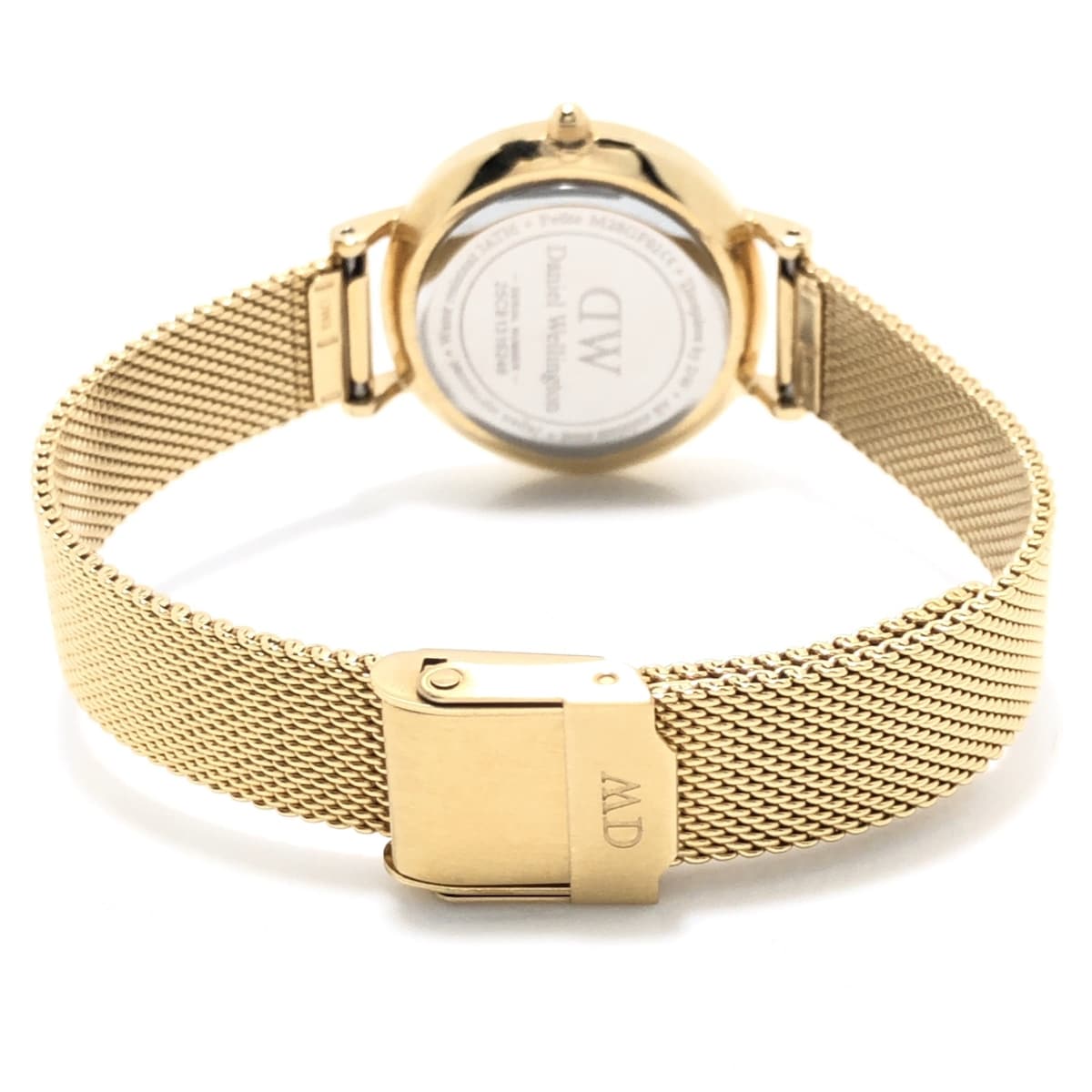 Shop Authentic Daniel Wellington Petite Emerald Green Dial Gold Mesh Strap Watch For Women - DW00100479 - Luxxuri