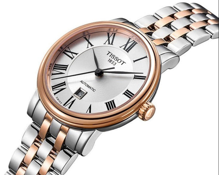 Shop Authentic Tissot T Classic Carson Premium 30 White Dial Two Tone Steel Strap Watch for Women - T122.207.22.033.00 - Luxxuri