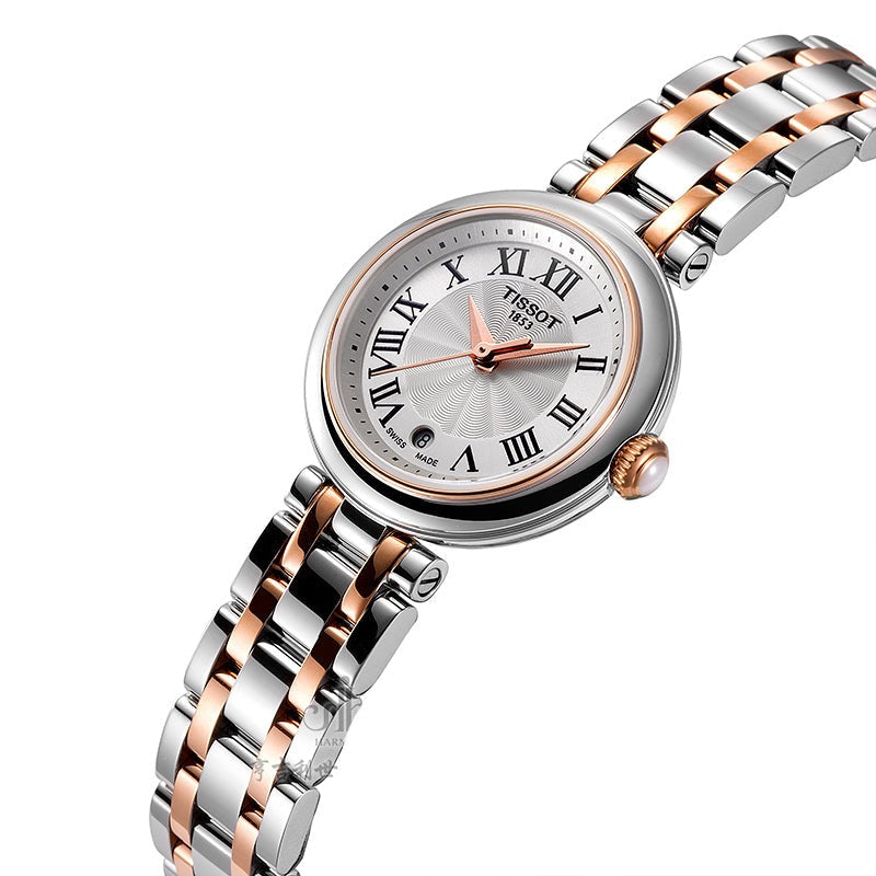 Tissot Bellissima Small Lady White Dial Two Tone Steel Strap Watch For Women - T126.010.22.013.01