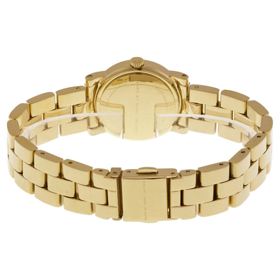 Shop Authentic Marc Jacobs Mini Amy White Dial Gold Steel Strap Watch for Women - MBM3057 - Luxxuri