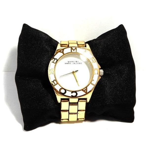 Shop Authentic Marc Jacobs Amy White Dial Gold Steel Strap Watch for Women - MBM3051 - Luxxuri