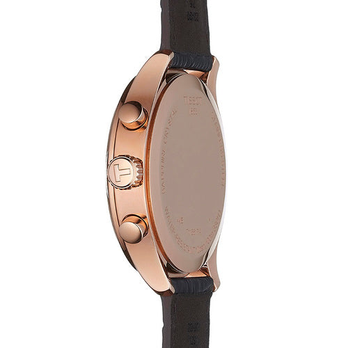 Shop Authentic Tissot Chrono XL Black Dial Brown Leather Strap Watch For Men - T116.617.36.057.01 - Luxxuri