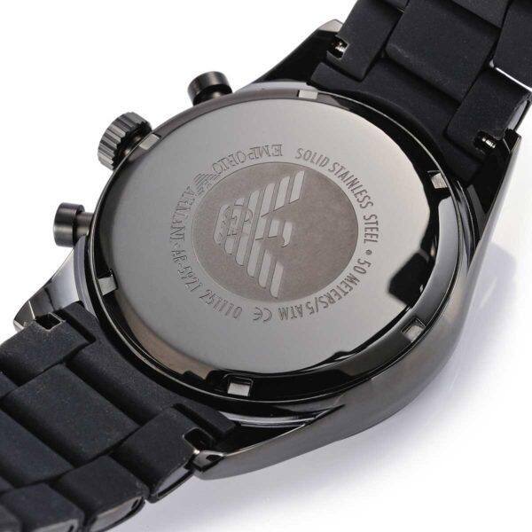 Shop Authentic Emporio Armani Sportivo Chronograph Blue Dial Black Strap Watch For Men - AR5921 - Luxxuri
