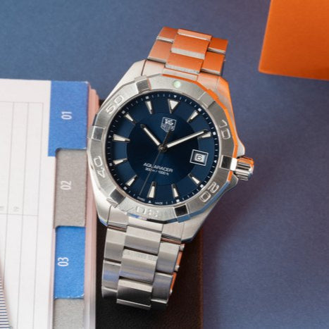 Shop Authentic Tag Heuer Aquaracer Blue Dial Watch for Men - WAY1112.BA0928 - Luxxuri