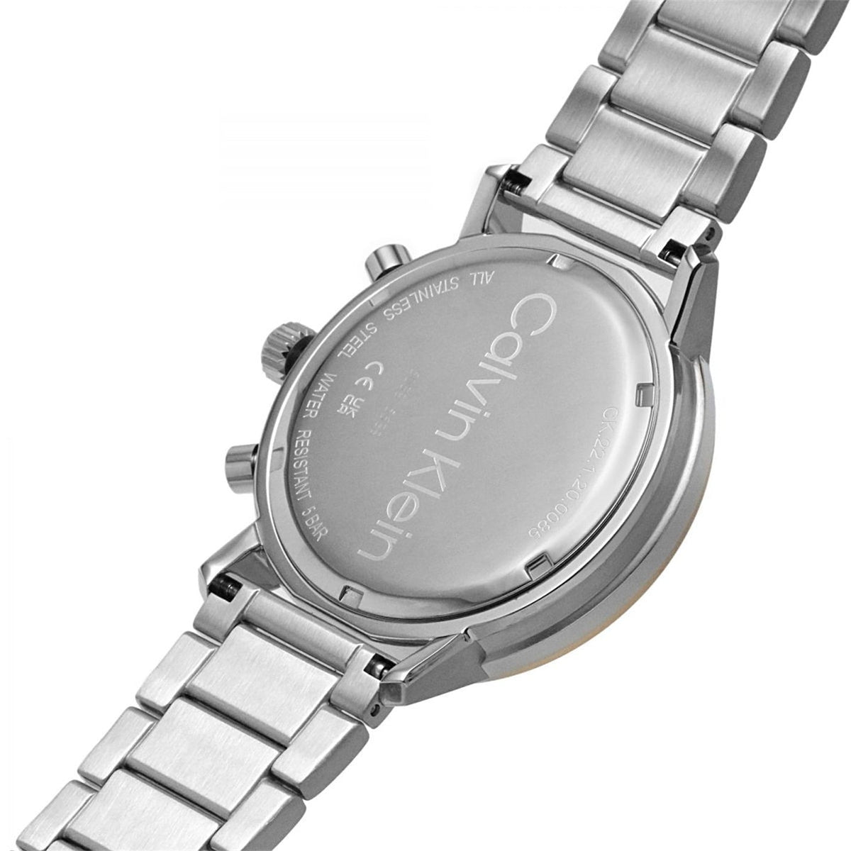 Shop Authentic Calvin Klein City Chronograph Black Dial Silver Steel Strap Watch for Men - K2G27143 - Luxxuri