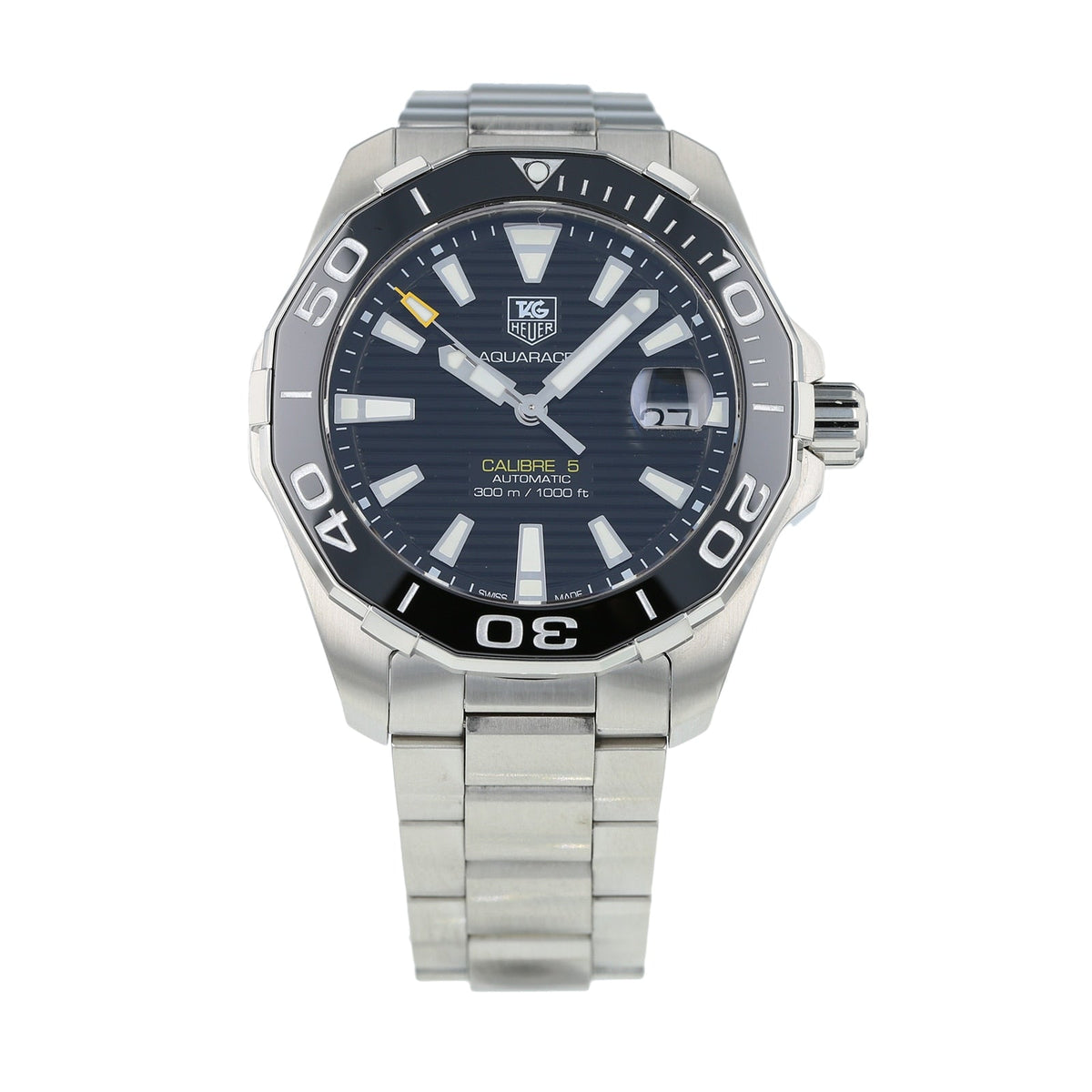 Shop Authentic Tag Heuer Aquaracer Black Dial Watch for Men - WAY211A.BA0928 - Luxxuri