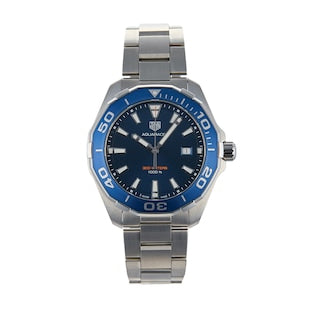 Shop Authentic Tag Heuer Aquaracer Blue Dial Watch for Men - WAY101C.BA0746 - Luxxuri
